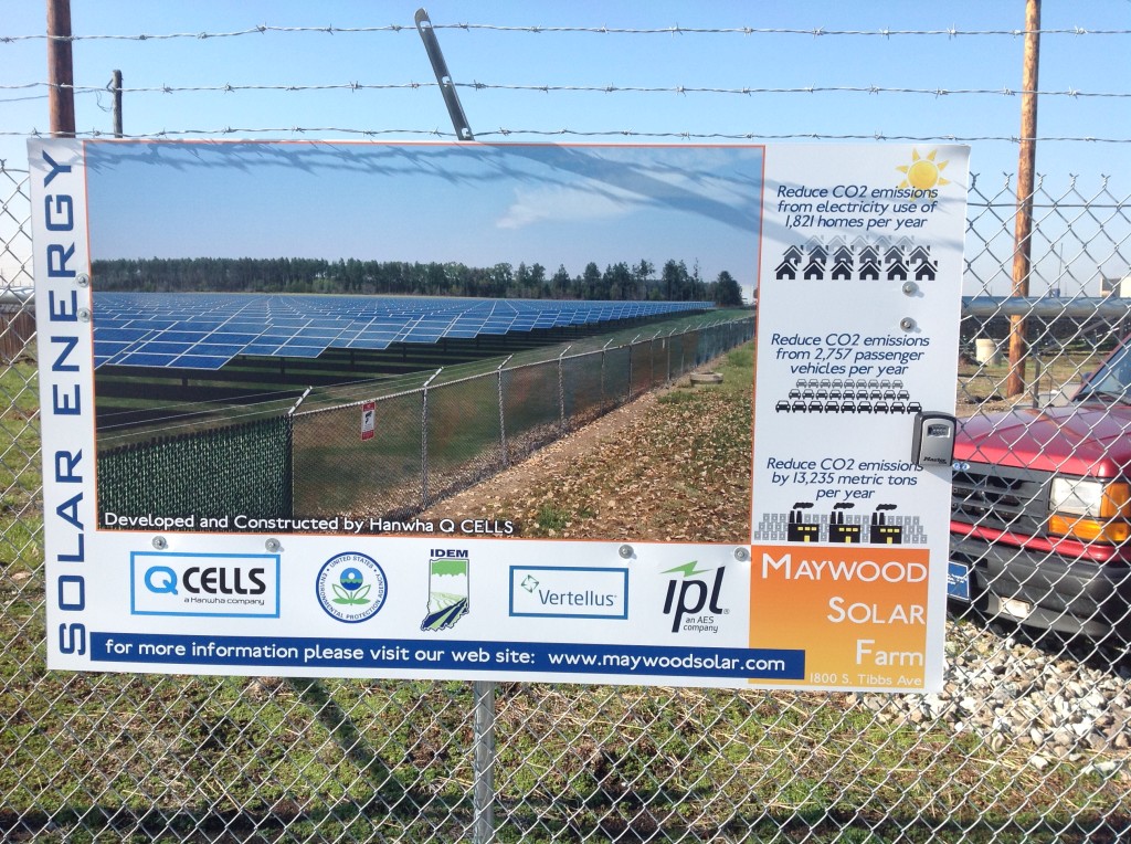 Maywood Solar Farm Sign (1)